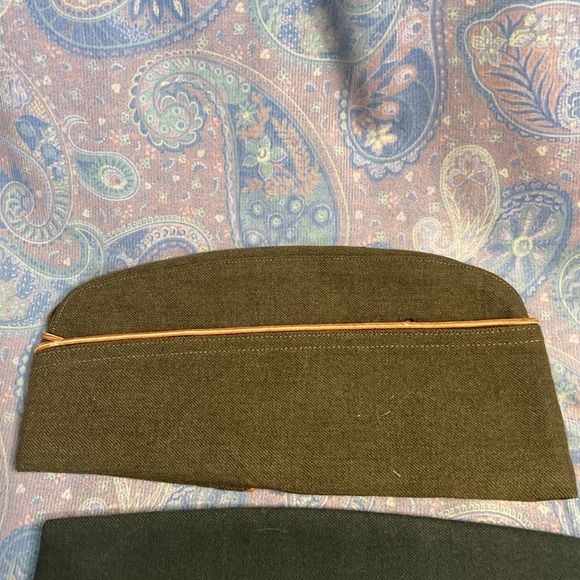 Lot Of 3 Vintage US Military Wool Garrison Hats Please See Photos - Picture 9 of 14